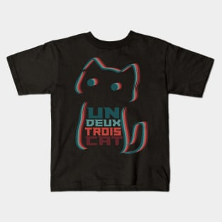 Un Deux Trois Cat Kids T-Shirt